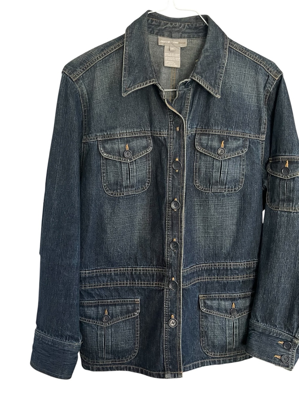 Jones New York Denim Button-Up Jacket